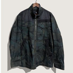 G-Star RAW Men's Deline Mix Overshirt Jacket Camo XL